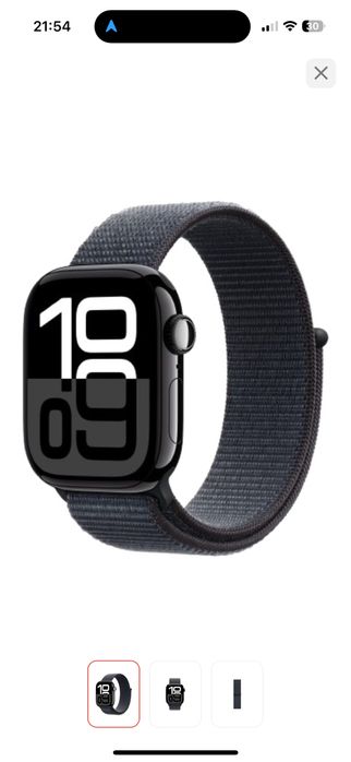 Продам почти новые Apple Watch Series 10 s/m  42mm черно-синий