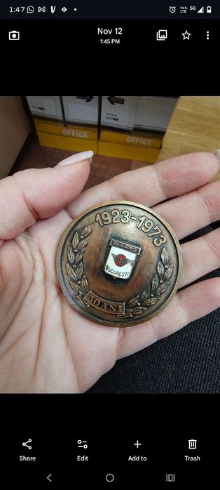 Medalie Rapid Bucuresti a 50-a aniversare