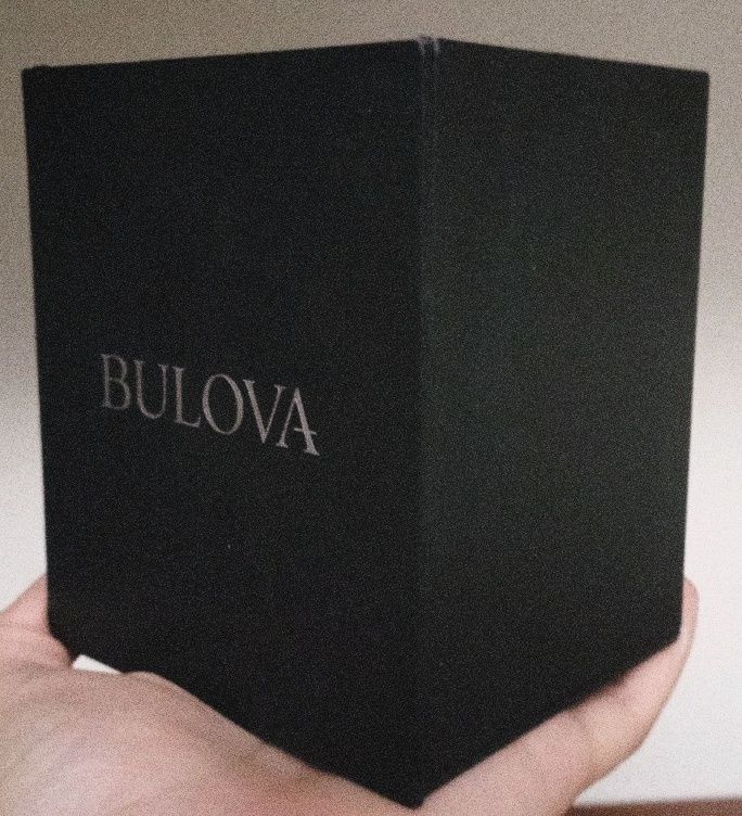 Bulova оригинальная коробка/кейс от часов, матовый черный, классика