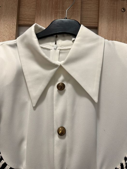 Rochie office stil cămașă și tweed