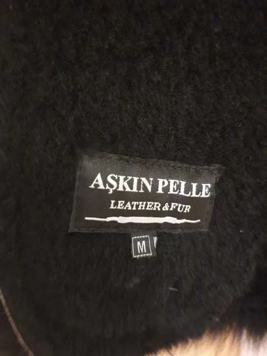 Cojoc blana naturala cu guler vulpe argintie