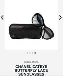 Слънчеви очила CHANEL Cateye butterfly LACE
