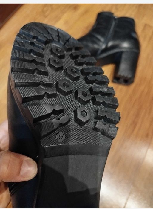 Сапоги кожа черные 37,5 из Саламандер