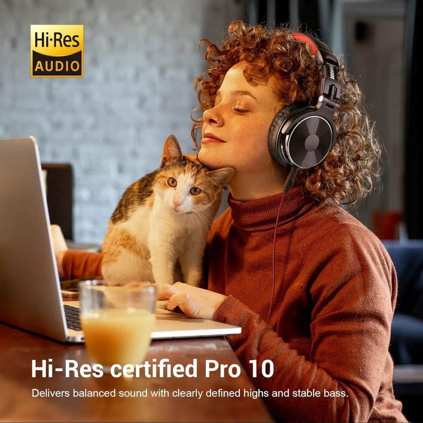 Simli Naushnik Studio uchun OneOdio Studio Pro 10