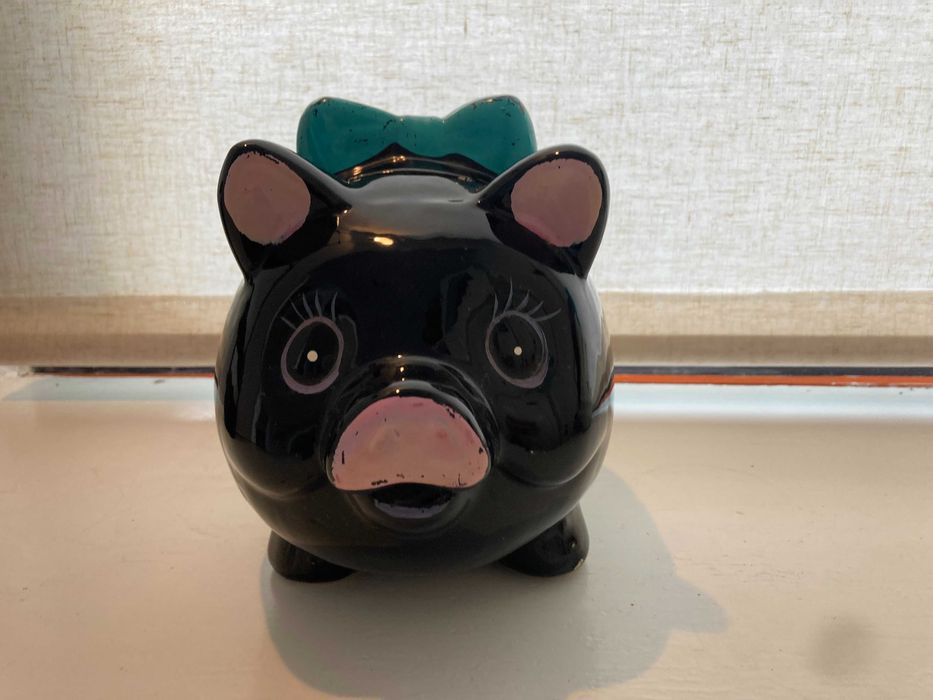 pucel din ceramica pusculita  veche adus din SUA pt colectie