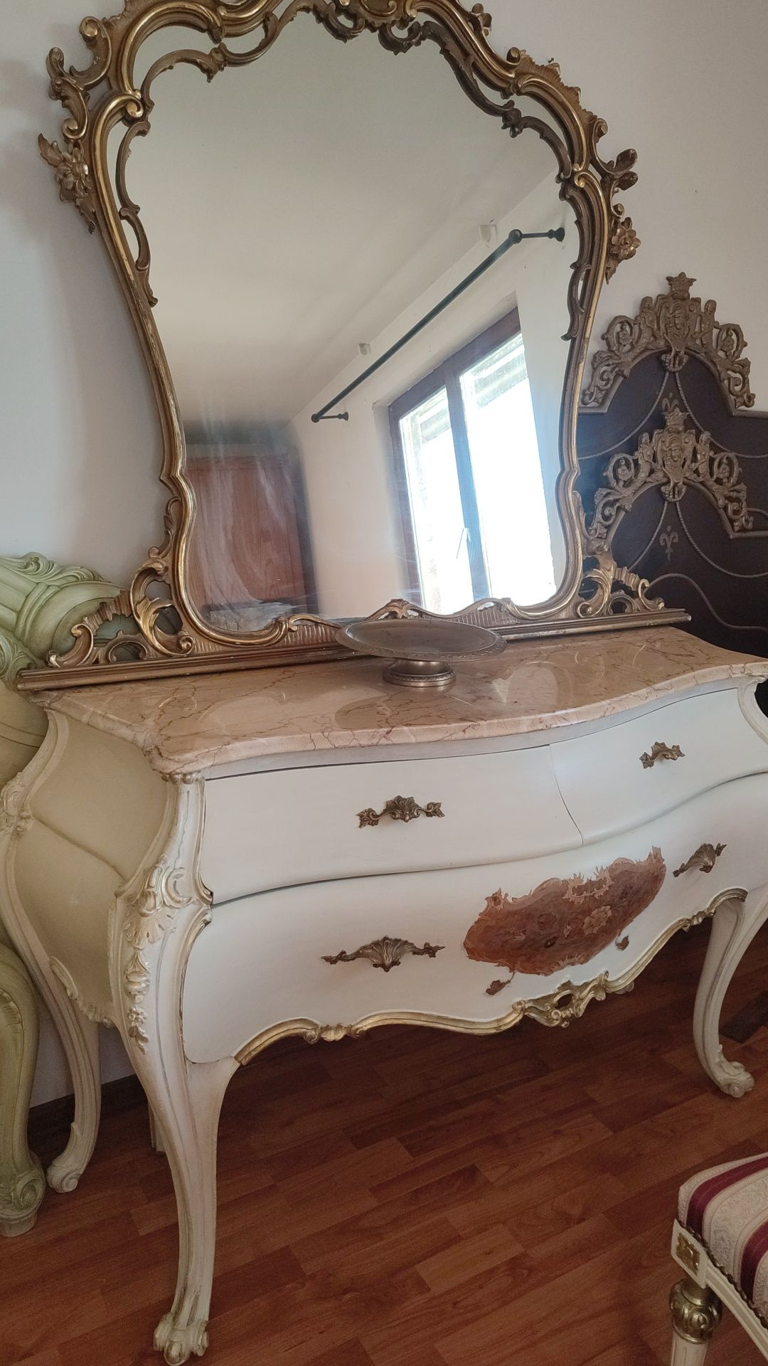 Comoda cu oglinda  baroc venețian antica vintage clasica