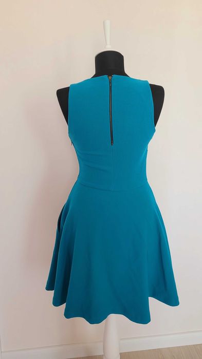 Rochie de zi, culoare turcoaz