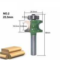 Фрезер с лагер за двустранно заобляне №2,Захват 8mm,ф 25.5mm, 20214294