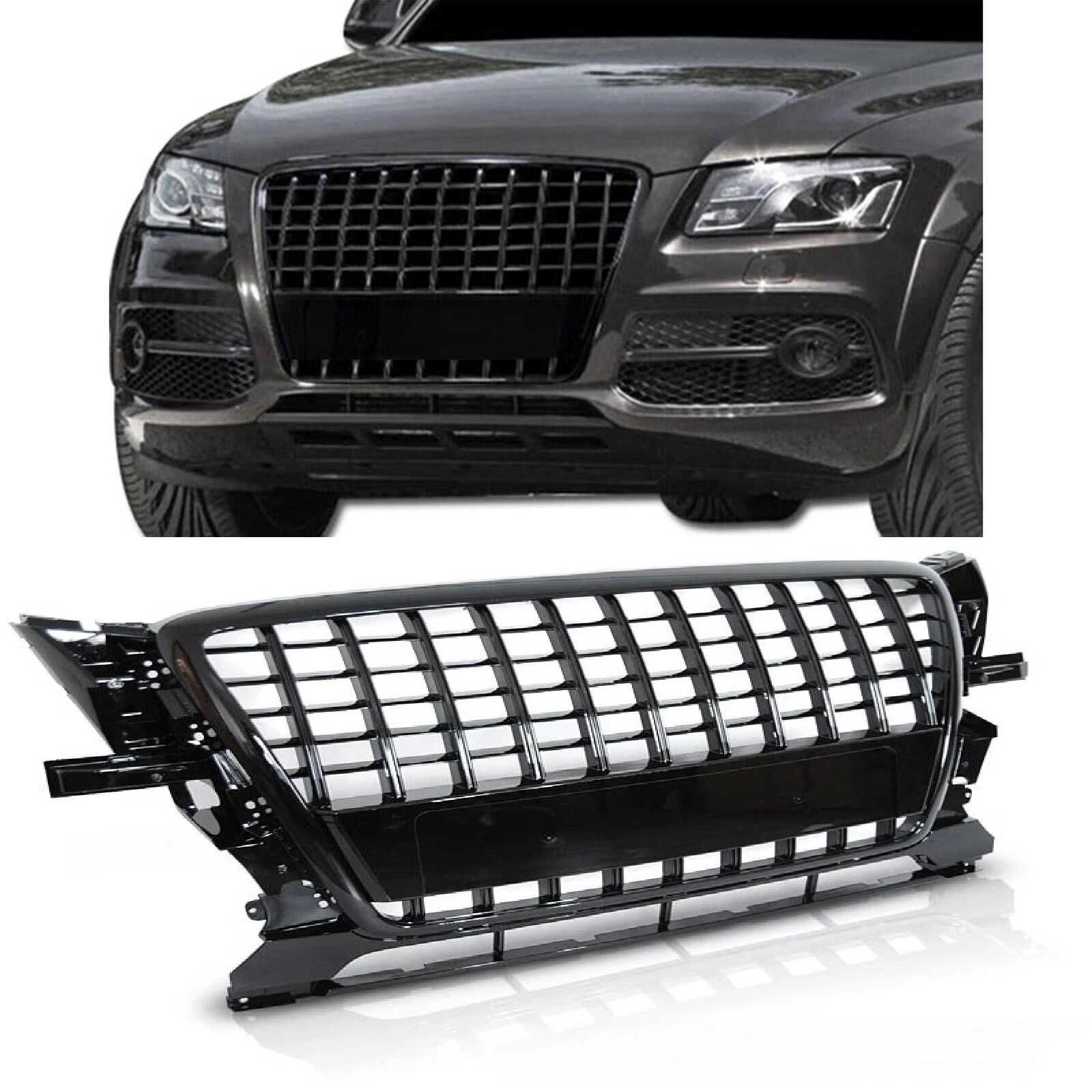 Решетка без емблема черен Гланц Audi Q5 8R Ауди 2008 - 2012