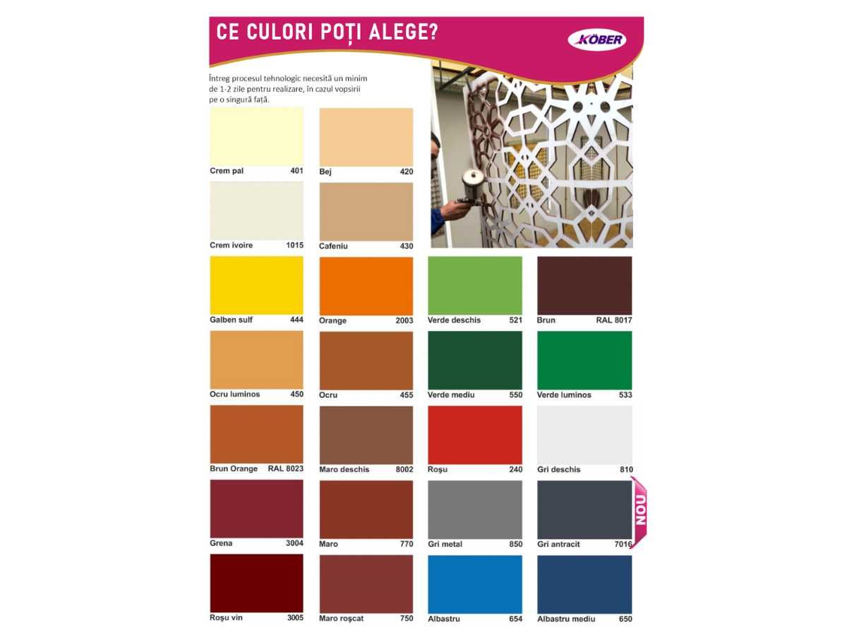 Panouri decorative scara interioara Calla B10