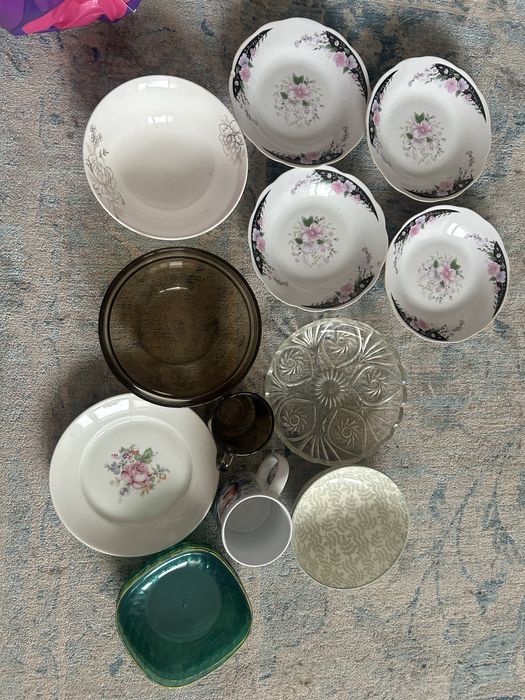 Тарелки и кружки б/у