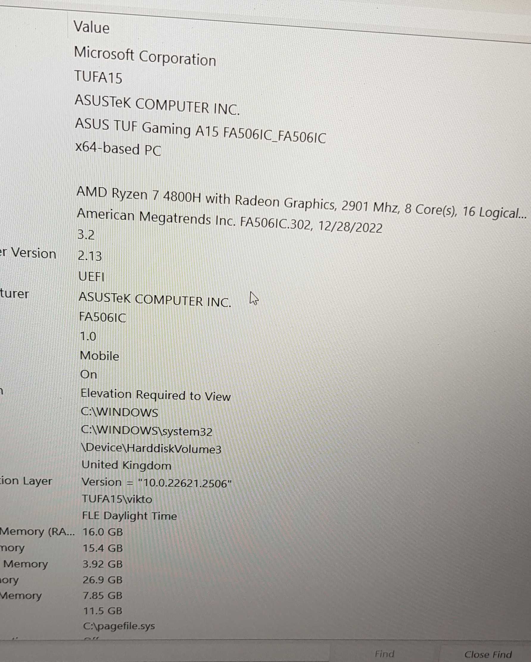 Продавам геймърски лаптоп Asus Tuf Gaming A15 FA506IC, БЕЗ КОМЕНТАР!