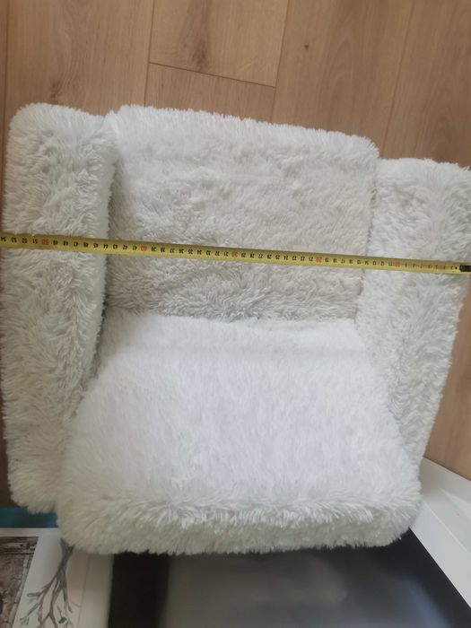 Детски фотьойл бял