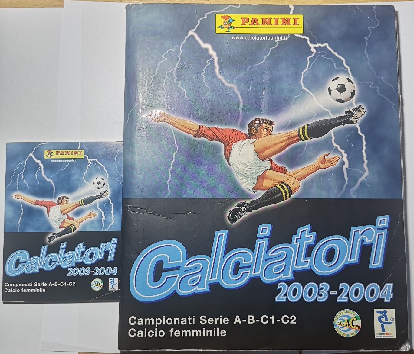 Panini album complet Calciatori 2003 Agiornamenti Zicu Codrea nelipiti