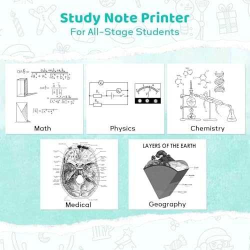 Нов Инклес Преносим Bluetooth термопринтер за стикери + 3 ролки хартия