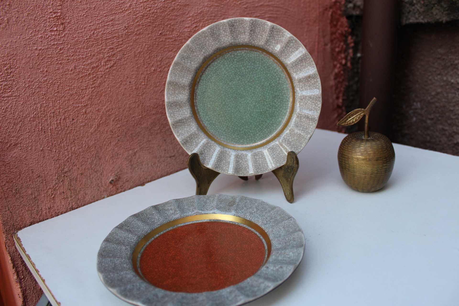 Set 2 farfurii de colectie ROYAL COPENHAGEN, Thokild Olsen, ART DECO