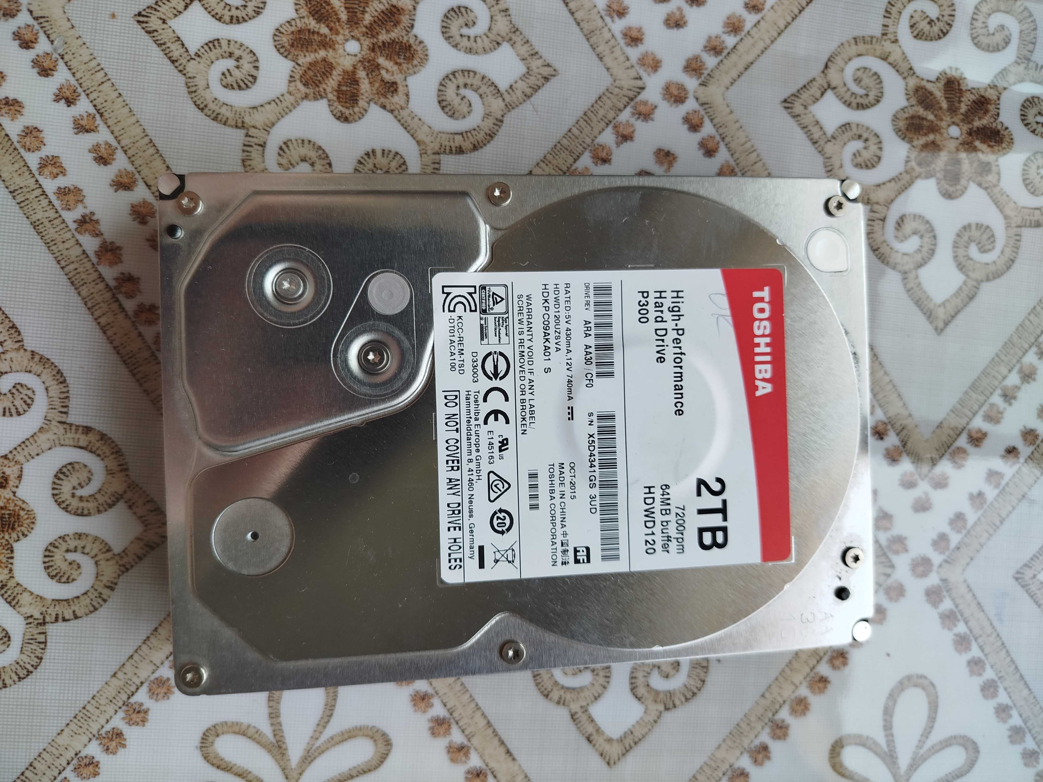 Жёсткий диск Toshiba на 2tb