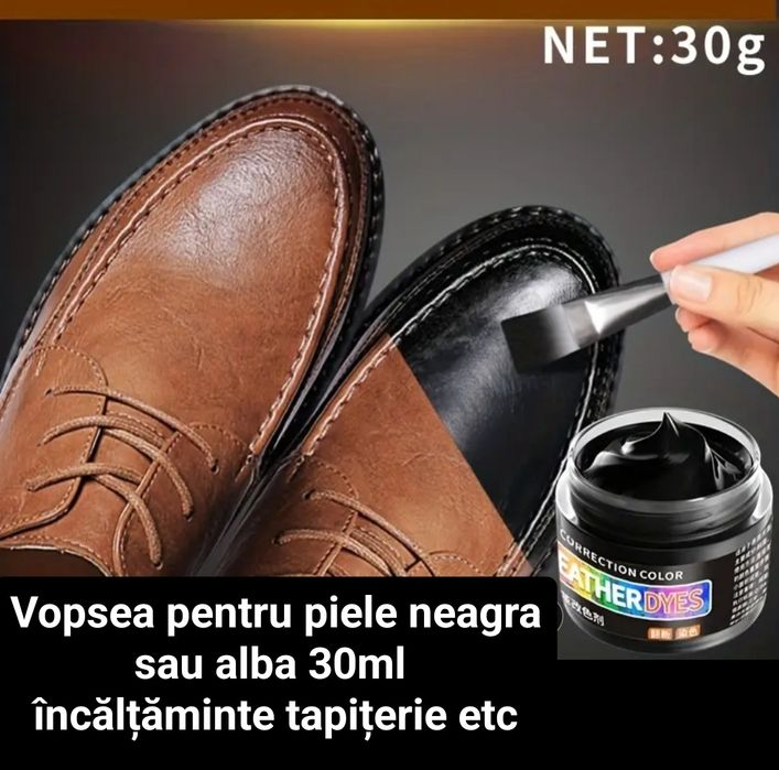 Vopsea pentru piele Încălțăminte Tapițerie Kit reparație piele 30ml