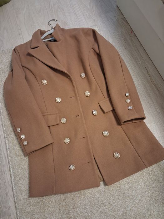 Дамско палто в кафяво размер Хс/С