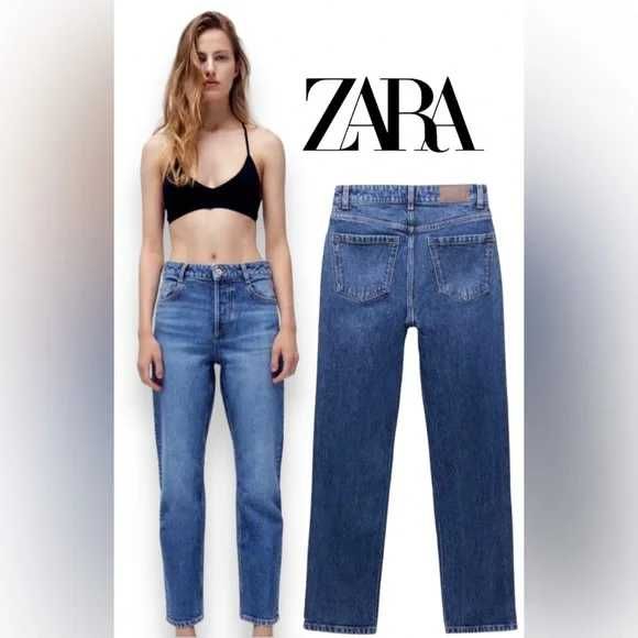Zara regular/straight fit джинсы 36 (С)