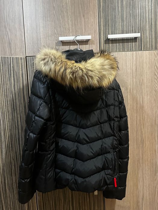 Яке Bogner с качулка Raccoon Fur
