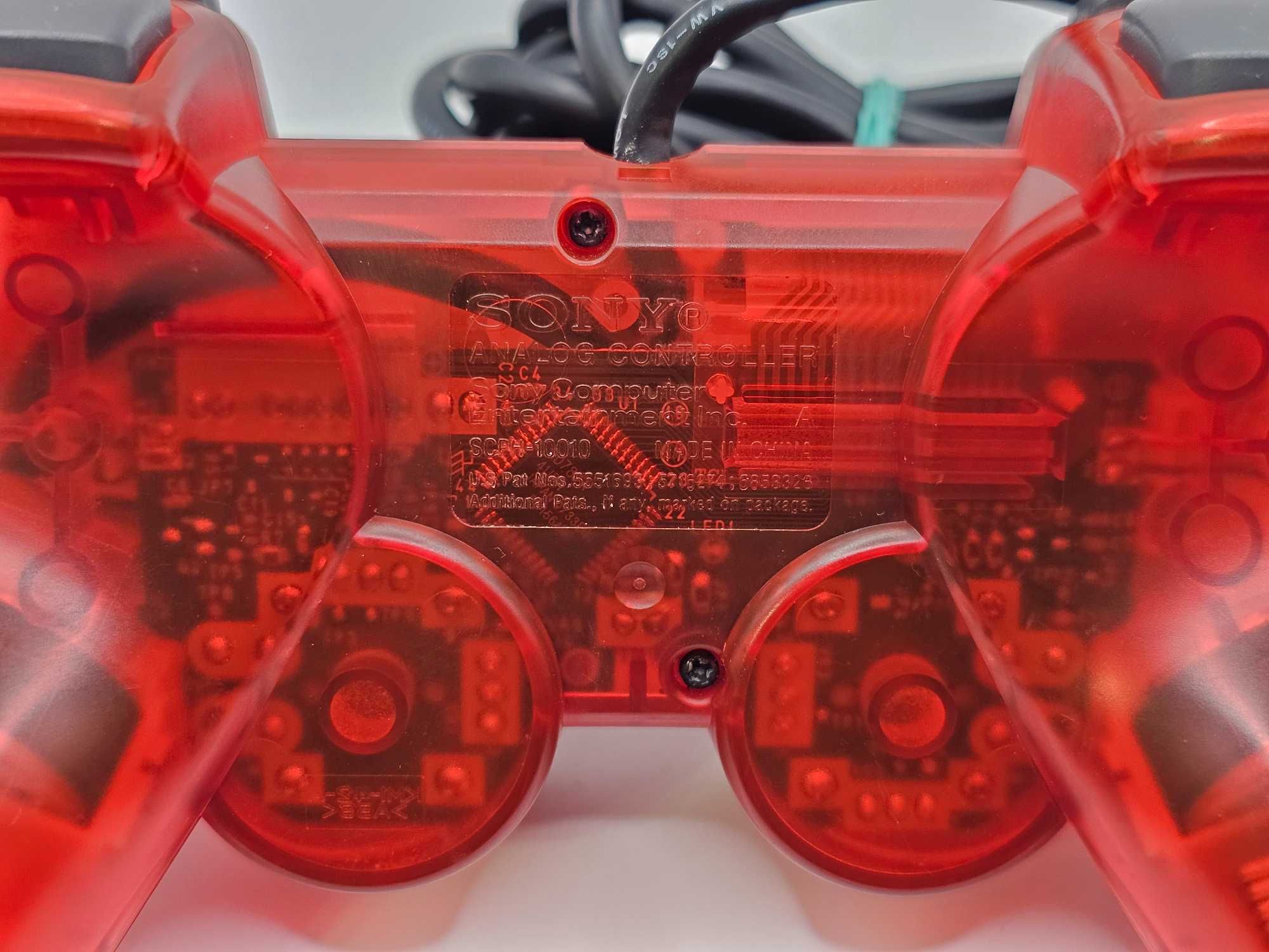 Controller Sony Play Station 2 Rosu transparent editie limitata