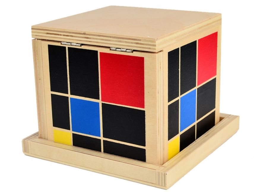 Montessori Trinomial Cube Монтесори Триномно Сензорно Кубче дървен