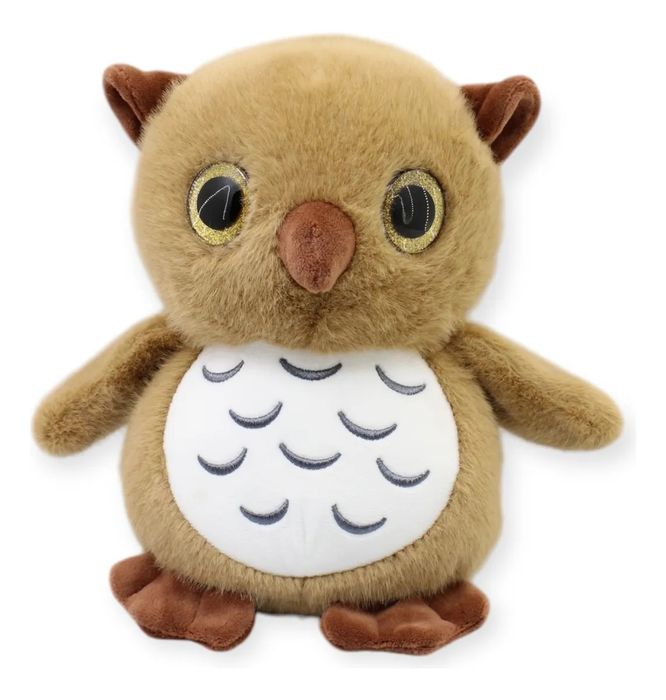 Плюшена играчка Сова, 25см, Реалистична Плюшена Сова