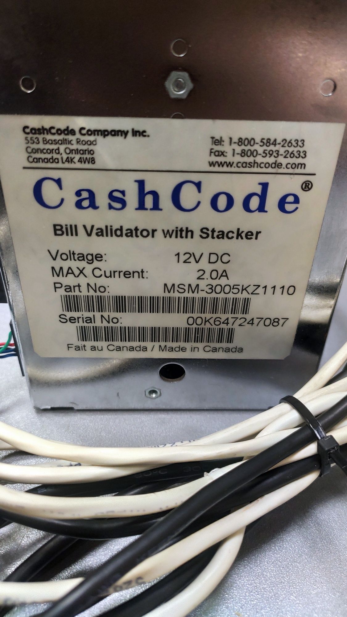 Купюроприёмник CashCode