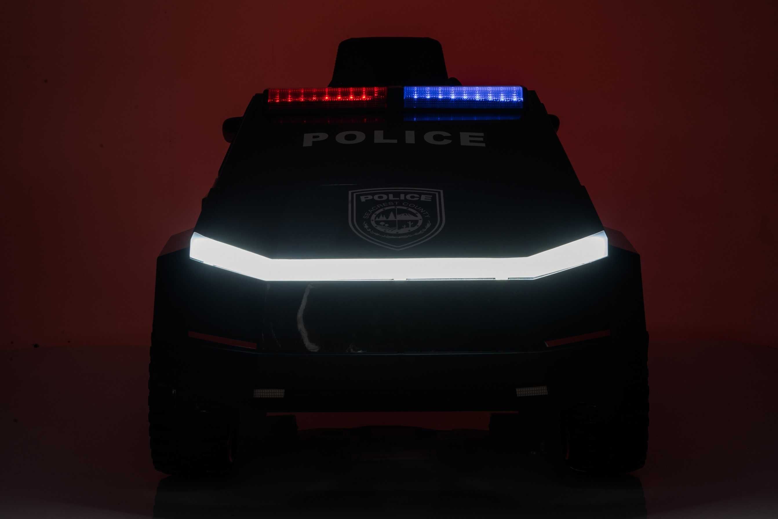 Masinuta electrica de politie Kinderauto BJ2102 2 x45W, efecte sonore