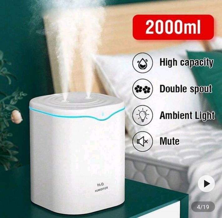 Овлажнители и пречиствател за въздух с LED светлина