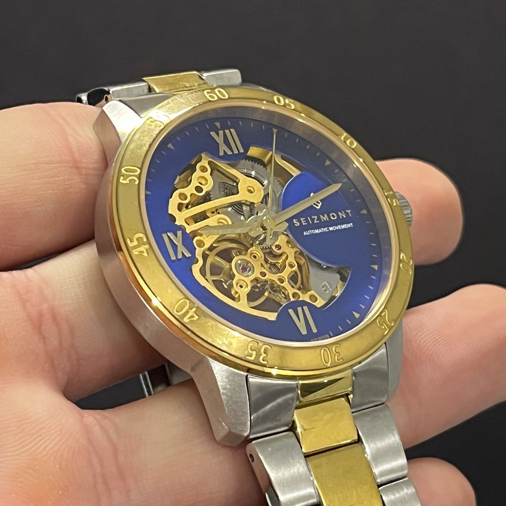 Часовник Seizmont Skeleton Automatic – с кутия, в добро състояние