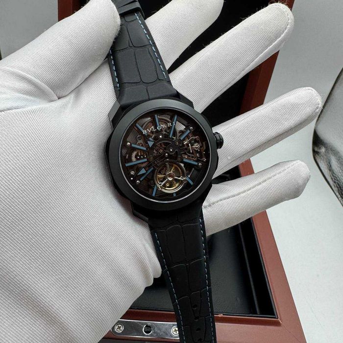 Автоматичен мъжки часовник Bvlgari Octo Roma Tourbillon Skeleton