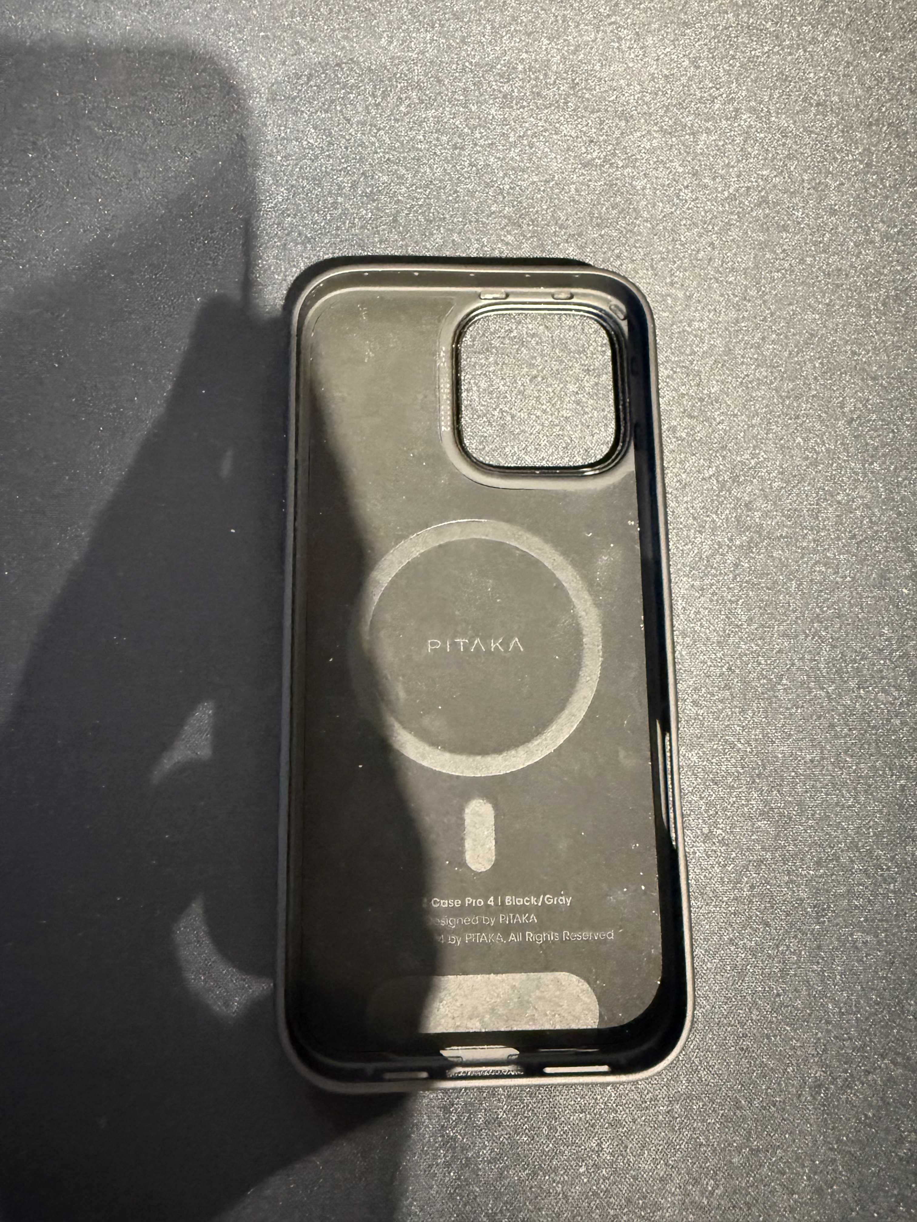Husa/Carcasa PITAKA Military Grade pentru iPhone 16 Pro Max Black/Grey