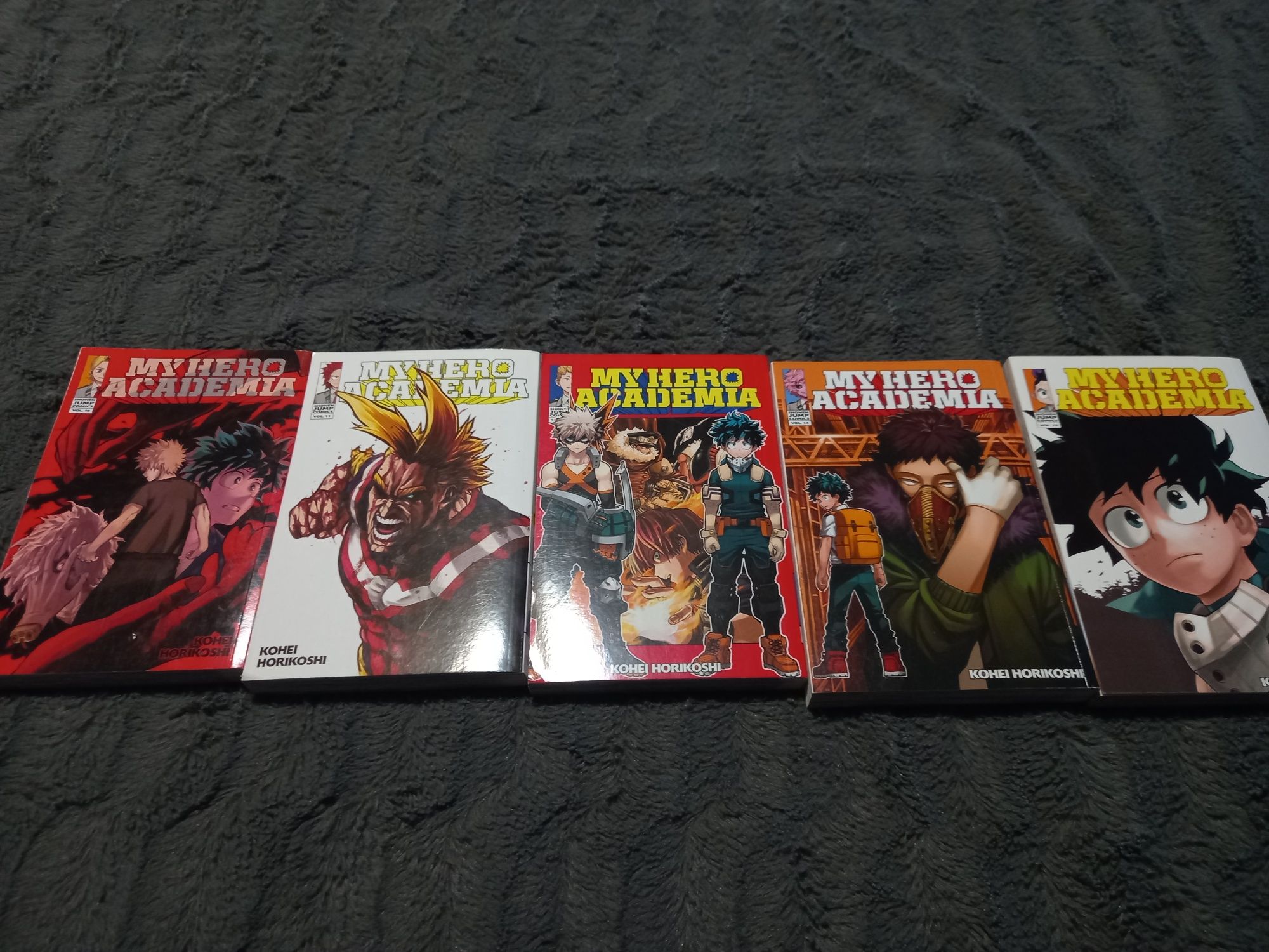 My hero academia, vol 10,11,13,14,15