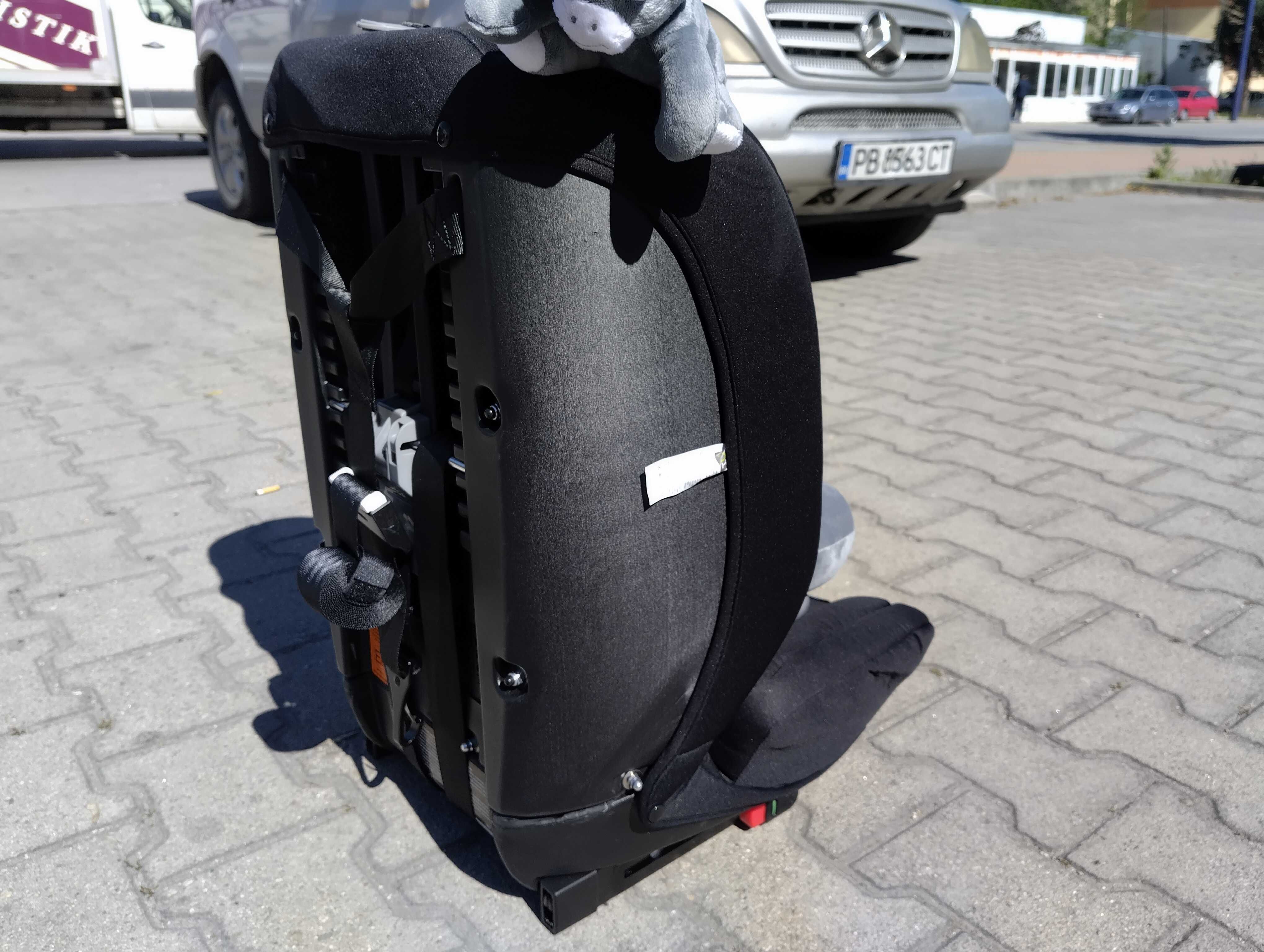 MONI Стол за кола I-SIZE I-SAFE ISOFIX (76-150 см) сив