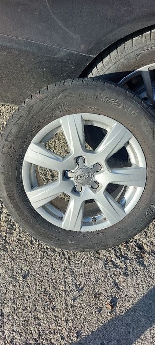 Jante Audi a4 b8 cu tot cu cauciucuri de vara Continental