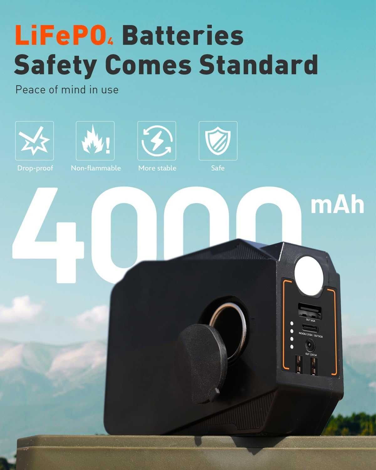 Външна батерия GICLE 4000mAh за електрическа SUP помпа, до 150W