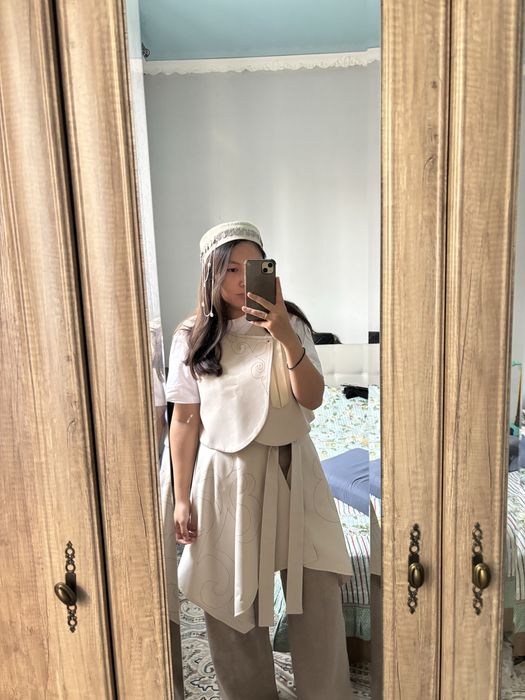 Этно костюм жилет и баска с тюбетейкой