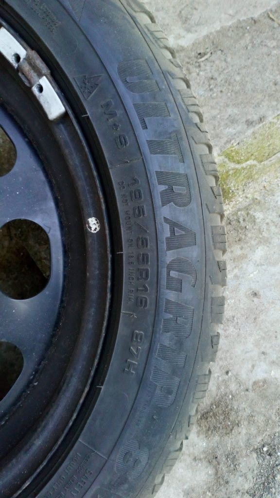 BmW seria 1 roti cu senzori presiune si goodyear iarna MS 195 55 R16