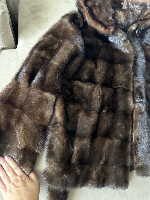 Haină blana vizon