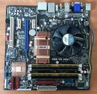 Placa baza pc Asus P5E-VM, procesor Intel Core 2 Duo E8400, 4GB ram