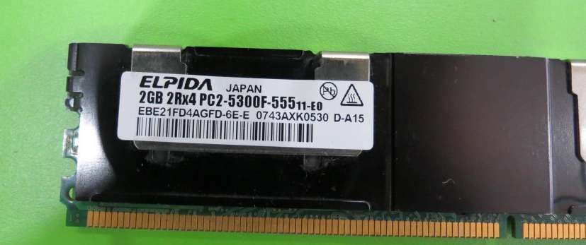 Vand DDR 2 de Server Elpida 2GB 2Rx4 PC2-5300F-555-11-e0