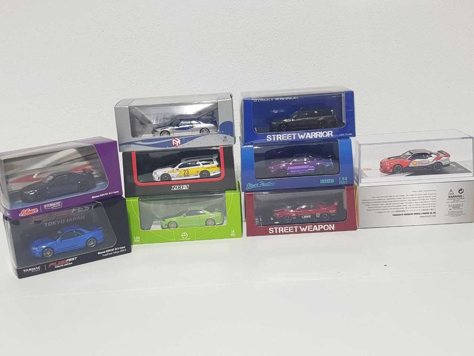 1:64 Street Weapon, Fuji,Zoom, Tarmac, JDM, Mercedes S Classe W140,