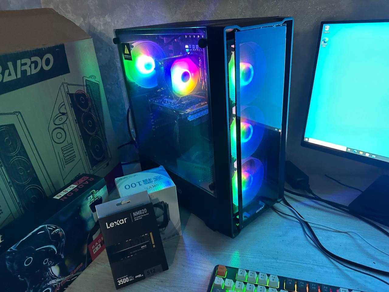 Новый 10 ядерный игровой кейс /Axle RX 580 8gb / DDR4 16gb /