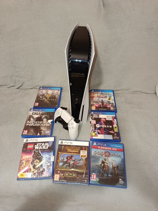 Playstation 5 cu DISK +  jocuri + 1 controller