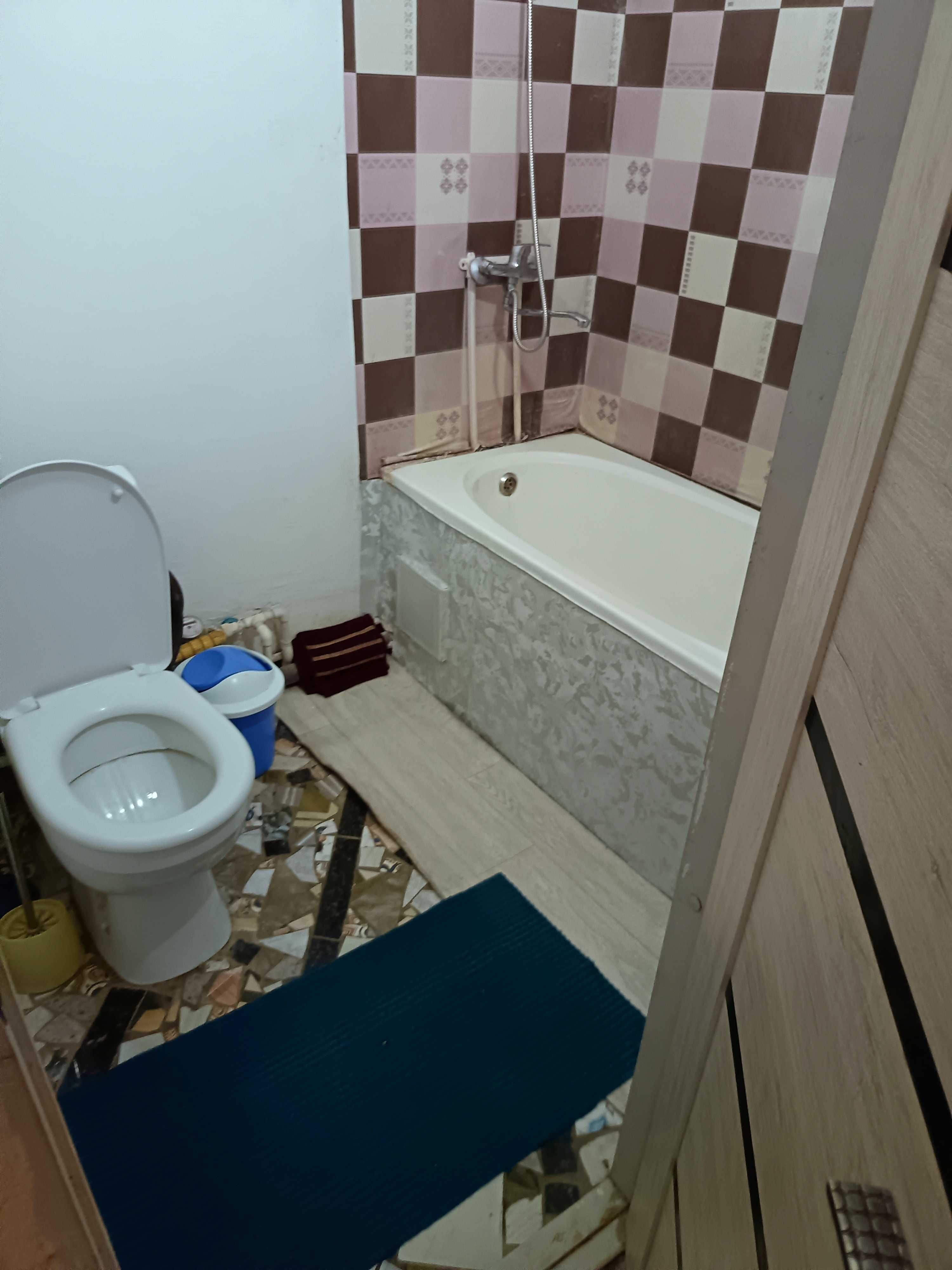 Горгаз Кафе Бахор 2 хоналик 4 етаж камфорт янги ремонт йулни устидан.