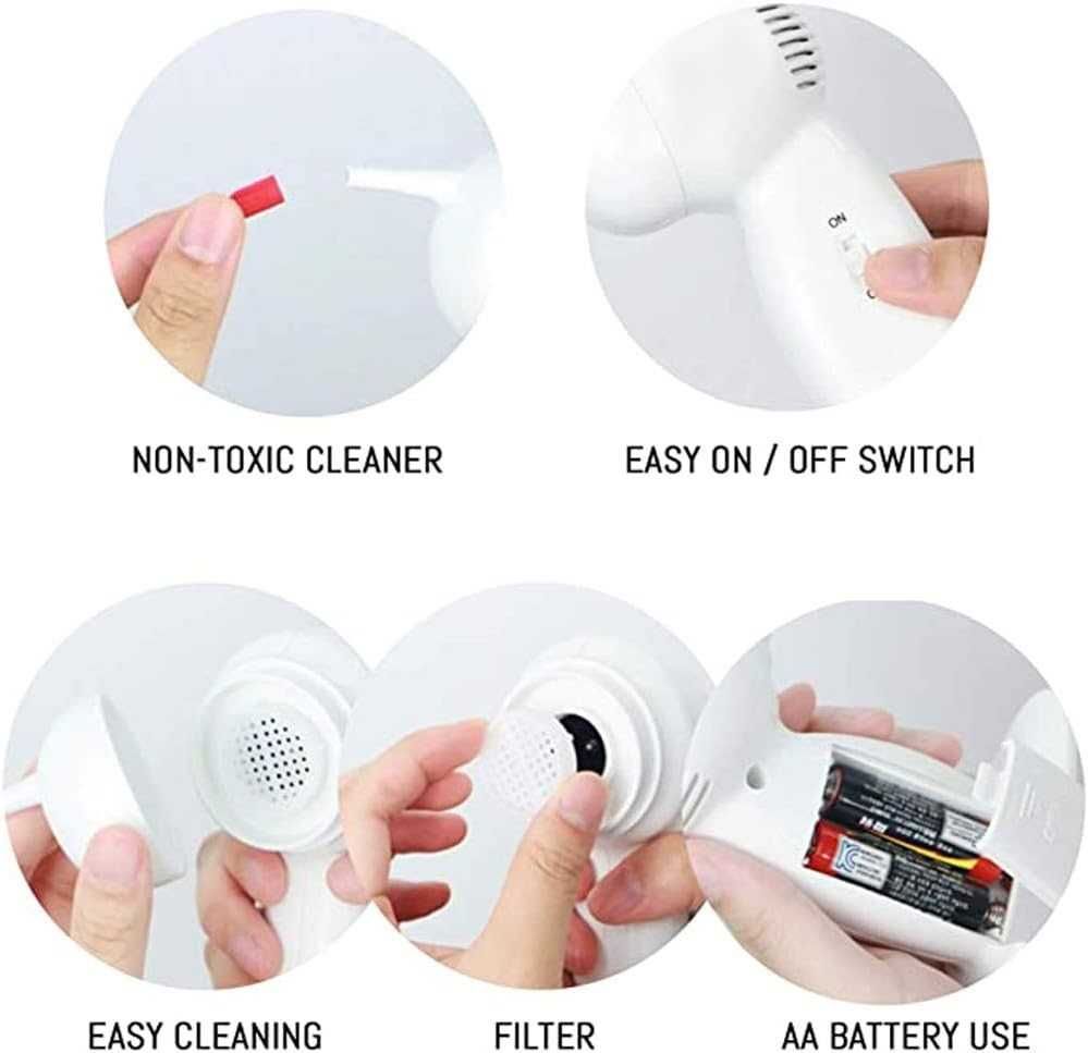 Dispozitiv profesional de curatare urechi cu 4 capete de silicon