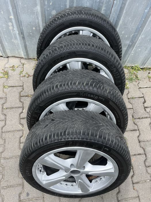 Jante aliaj 5x100mm, anvelope iarna, 225/45 R17 VW Golf 4 Bora Subaru