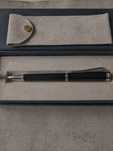 BVLGARI Ballpoint Pen Black & Silver